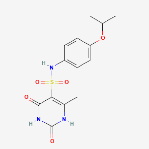 2-hydroxy-4-methyl-6-oxo-N-[4-(propan-2-yloxy)phenyl]-1,6-dihydropyrimidine-5-sulfonamide