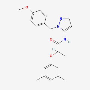 2-(3,5-dimethylphenoxy)-N-[1-(4-methoxybenzyl)-1H-pyrazol-5-yl]propanamide