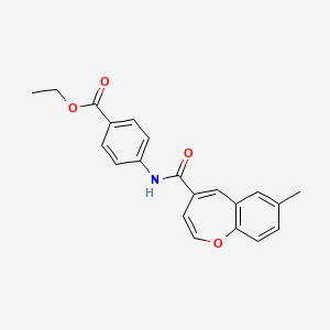 Ethyl 4-{[(7-methyl-1-benzoxepin-4-yl)carbonyl]amino}benzoate