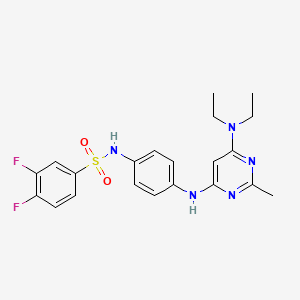 N-(4-((6-(diethylamino)-2-methylpyrimidin-4-yl)amino)phenyl)-3,4-difluorobenzenesulfonamide