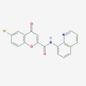 6-bromo-4-oxo-N-(quinolin-8-yl)-4H-chromene-2-carboxamide