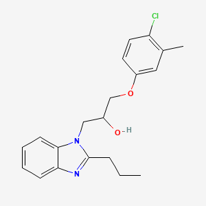 1-(4-chloro-3-methylphenoxy)-3-(2-propyl-1H-benzimidazol-1-yl)propan-2-ol