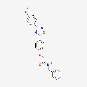 N-benzyl-2-{4-[3-(4-methoxyphenyl)-1,2,4-oxadiazol-5-yl]phenoxy}acetamide