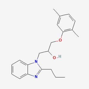 1-(2,5-dimethylphenoxy)-3-(2-propyl-1H-benzimidazol-1-yl)propan-2-ol