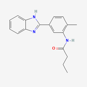 N-[5-(1H-benzimidazol-2-yl)-2-methylphenyl]butanamide