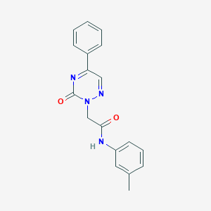 molecular formula C18H16N4O2 B11305369 N-(3-methylphenyl)-2-(3-oxo-5-phenyl-1,2,4-triazin-2(3H)-yl)acetamide 