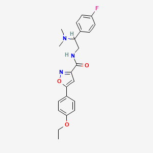 N-[2-(dimethylamino)-2-(4-fluorophenyl)ethyl]-5-(4-ethoxyphenyl)-1,2-oxazole-3-carboxamide