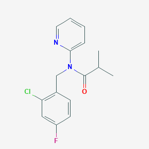 N-(2-chloro-4-fluorobenzyl)-2-methyl-N-(pyridin-2-yl)propanamide