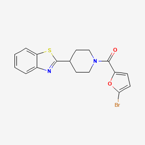 [4-(1,3-Benzothiazol-2-yl)piperidin-1-yl](5-bromofuran-2-yl)methanone