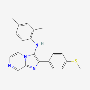 N-(2,4-dimethylphenyl)-2-[4-(methylsulfanyl)phenyl]imidazo[1,2-a]pyrazin-3-amine