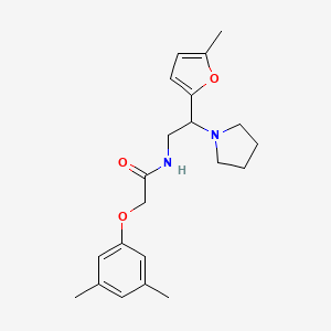 2-(3,5-dimethylphenoxy)-N-[2-(5-methylfuran-2-yl)-2-(pyrrolidin-1-yl)ethyl]acetamide