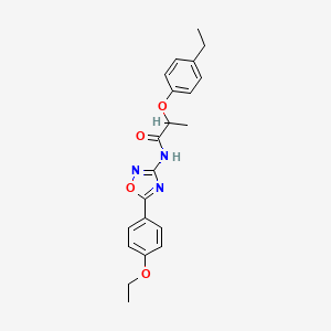 N-[5-(4-ethoxyphenyl)-1,2,4-oxadiazol-3-yl]-2-(4-ethylphenoxy)propanamide