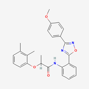 2-(2,3-dimethylphenoxy)-N-{2-[3-(4-methoxyphenyl)-1,2,4-oxadiazol-5-yl]phenyl}propanamide