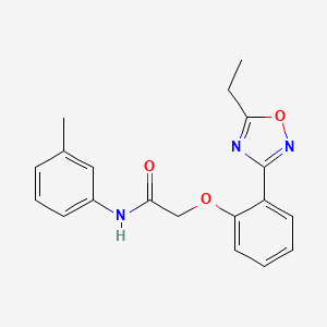 2-[2-(5-ethyl-1,2,4-oxadiazol-3-yl)phenoxy]-N-(3-methylphenyl)acetamide