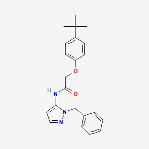 molecular formula C22H25N3O2 B11305490 N-(1-benzyl-1H-pyrazol-5-yl)-2-(4-tert-butylphenoxy)acetamide 