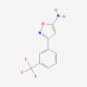 molecular formula C10H7F3N2O B113055 5-氨基-3-[3-(三氟甲基)苯基]异恶唑 CAS No. 82360-94-9