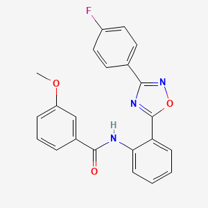 N-{2-[3-(4-fluorophenyl)-1,2,4-oxadiazol-5-yl]phenyl}-3-methoxybenzamide