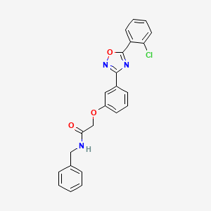 N-benzyl-2-{3-[5-(2-chlorophenyl)-1,2,4-oxadiazol-3-yl]phenoxy}acetamide