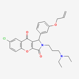 7-Chloro-2-[3-(diethylamino)propyl]-1-[3-(prop-2-en-1-yloxy)phenyl]-1,2-dihydrochromeno[2,3-c]pyrrole-3,9-dione