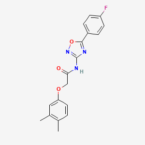 2-(3,4-dimethylphenoxy)-N-[5-(4-fluorophenyl)-1,2,4-oxadiazol-3-yl]acetamide