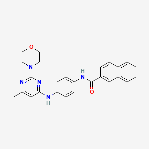 N-(4-((6-methyl-2-morpholinopyrimidin-4-yl)amino)phenyl)-2-naphthamide