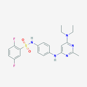 N-(4-((6-(diethylamino)-2-methylpyrimidin-4-yl)amino)phenyl)-2,5-difluorobenzenesulfonamide