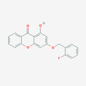 3-[(2-fluorobenzyl)oxy]-1-hydroxy-9H-xanthen-9-one