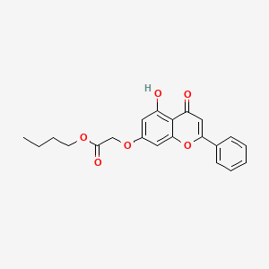 butyl [(5-hydroxy-4-oxo-2-phenyl-4H-chromen-7-yl)oxy]acetate