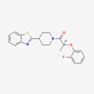 1-[4-(1,3-Benzothiazol-2-yl)piperidin-1-yl]-2-(2-fluorophenoxy)propan-1-one