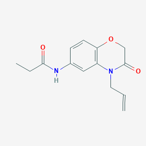 N-[3-oxo-4-(prop-2-en-1-yl)-3,4-dihydro-2H-1,4-benzoxazin-6-yl]propanamide