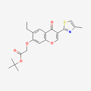 tert-butyl {[6-ethyl-3-(4-methyl-1,3-thiazol-2-yl)-4-oxo-4H-chromen-7-yl]oxy}acetate