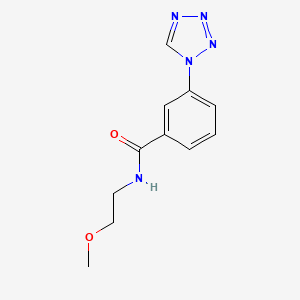 N-(2-methoxyethyl)-3-(1H-tetrazol-1-yl)benzamide