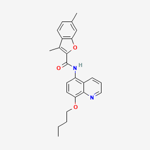 N-(8-butoxyquinolin-5-yl)-3,6-dimethyl-1-benzofuran-2-carboxamide