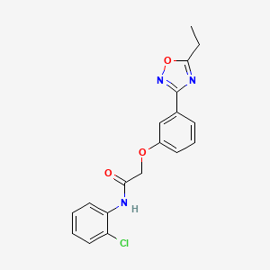 N-(2-chlorophenyl)-2-[3-(5-ethyl-1,2,4-oxadiazol-3-yl)phenoxy]acetamide