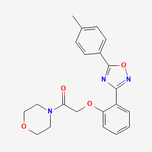 2-{2-[5-(4-Methylphenyl)-1,2,4-oxadiazol-3-yl]phenoxy}-1-(morpholin-4-yl)ethanone