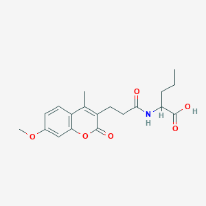 N-[3-(7-methoxy-4-methyl-2-oxo-2H-chromen-3-yl)propanoyl]norvaline