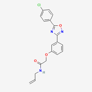 2-{3-[5-(4-chlorophenyl)-1,2,4-oxadiazol-3-yl]phenoxy}-N-(prop-2-en-1-yl)acetamide