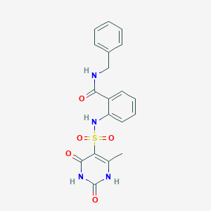 N-benzyl-2-{[(2-hydroxy-4-methyl-6-oxo-1,6-dihydropyrimidin-5-yl)sulfonyl]amino}benzamide