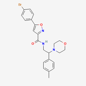 5-(4-bromophenyl)-N-[2-(4-methylphenyl)-2-(morpholin-4-yl)ethyl]-1,2-oxazole-3-carboxamide