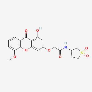 N-(1,1-dioxidotetrahydrothiophen-3-yl)-2-[(1-hydroxy-5-methoxy-9-oxo-9H-xanthen-3-yl)oxy]acetamide