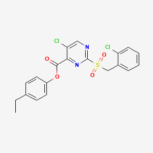 4-Ethylphenyl 5-chloro-2-[(2-chlorobenzyl)sulfonyl]pyrimidine-4-carboxylate