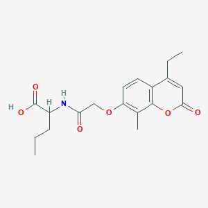 N-{[(4-ethyl-8-methyl-2-oxo-2H-chromen-7-yl)oxy]acetyl}norvaline