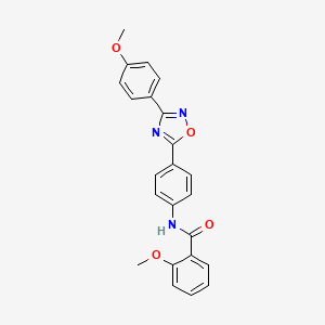 2-methoxy-N-{4-[3-(4-methoxyphenyl)-1,2,4-oxadiazol-5-yl]phenyl}benzamide