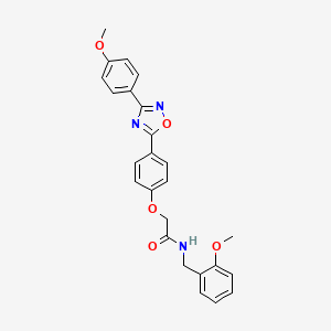 N-(2-methoxybenzyl)-2-{4-[3-(4-methoxyphenyl)-1,2,4-oxadiazol-5-yl]phenoxy}acetamide