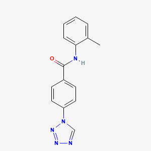 N-(2-methylphenyl)-4-(1H-1,2,3,4-tetrazol-1-yl)benzamide