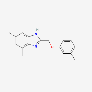 2-[(3,4-dimethylphenoxy)methyl]-4,6-dimethyl-1H-benzimidazole