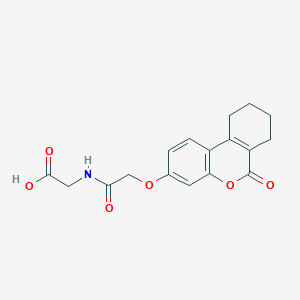 N-{[(6-oxo-7,8,9,10-tetrahydro-6H-benzo[c]chromen-3-yl)oxy]acetyl}glycine