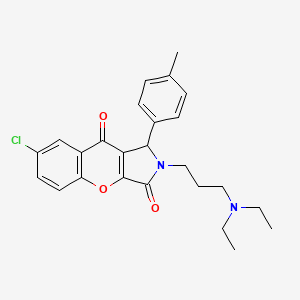 7-Chloro-2-[3-(diethylamino)propyl]-1-(4-methylphenyl)-1,2-dihydrochromeno[2,3-c]pyrrole-3,9-dione