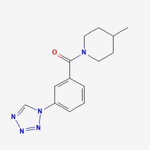 (4-methylpiperidin-1-yl)[3-(1H-tetrazol-1-yl)phenyl]methanone