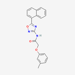 2-(3-methylphenoxy)-N-[5-(naphthalen-1-yl)-1,2,4-oxadiazol-3-yl]acetamide